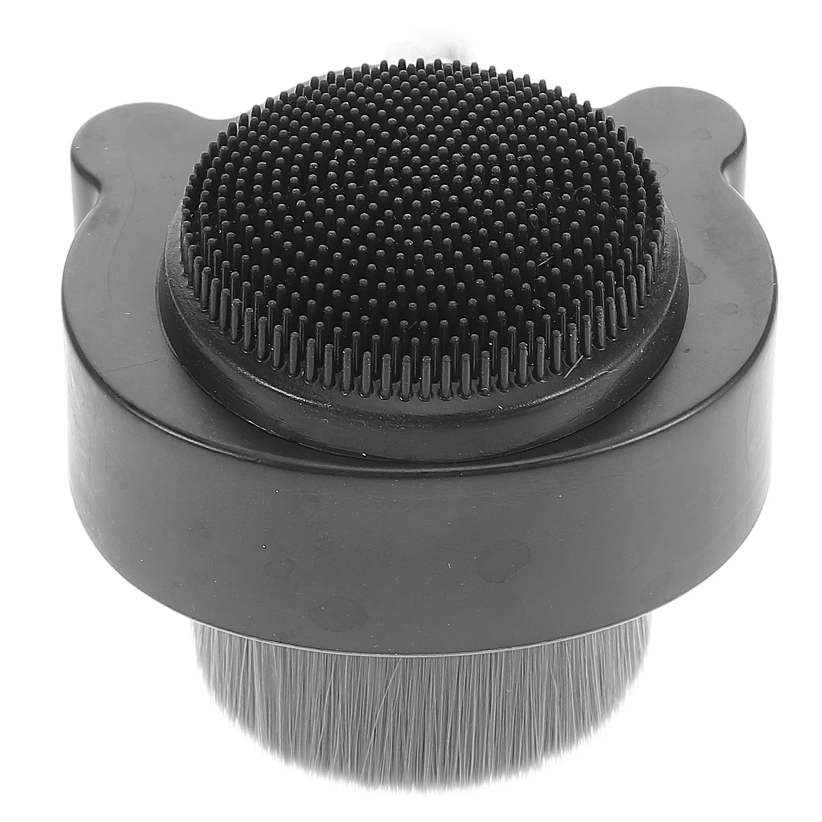 Cepillo Facial de silicona suave de doble cara, cubierta negra, depurador Facial, herramienta de limpieza exfoliante, depurador Facial suave, cuidado de la piel