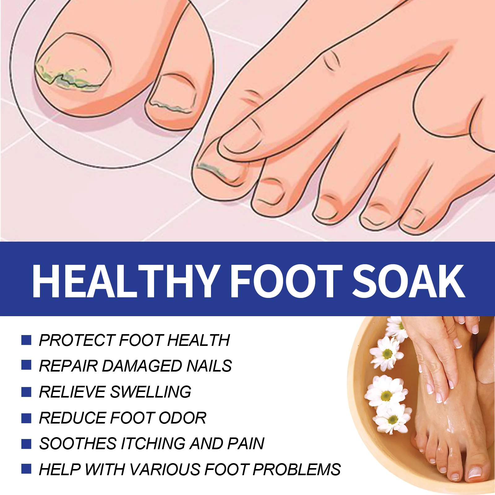 10pcs/Bag Foot Cleansing Soak Gel Dehumidification Detox Relieve Fatigue Natural Herbal Foot Bath Capsule Shape Up Care