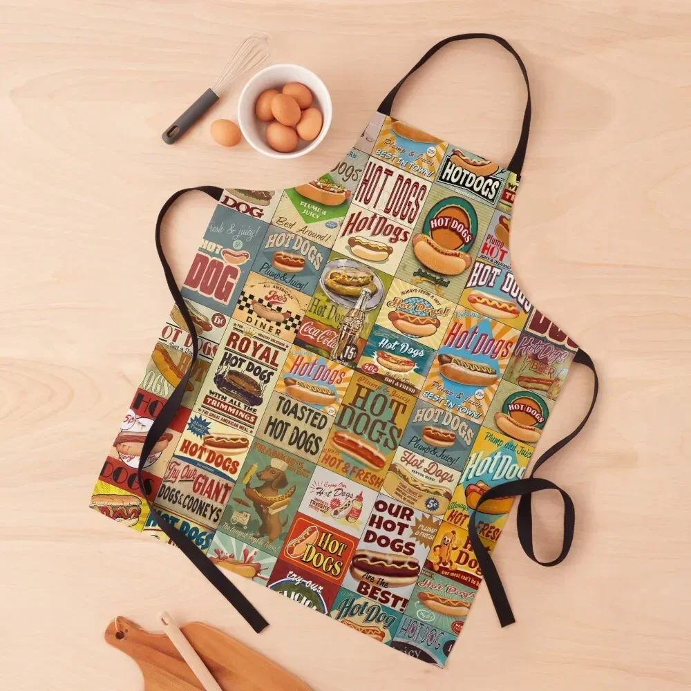 Hot Dogs Apron Kitchen Novel Kitchen Accessories Kitchen Accessories 2022 Apron