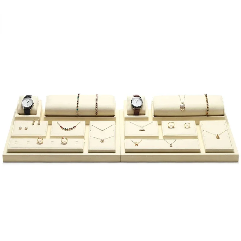 

High-end jewelry display props necklaces, rings, stud earrings, bracelets, counter, jewelry rack, and accessory display stand