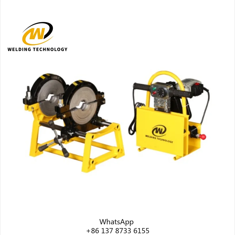 40-160mm WD160M2 Manual Butt Fusion Welding Machine 220V 1.71kw Plastic Pipe Welding Machine Fittings PE,PP,PPR 2-year Warranty