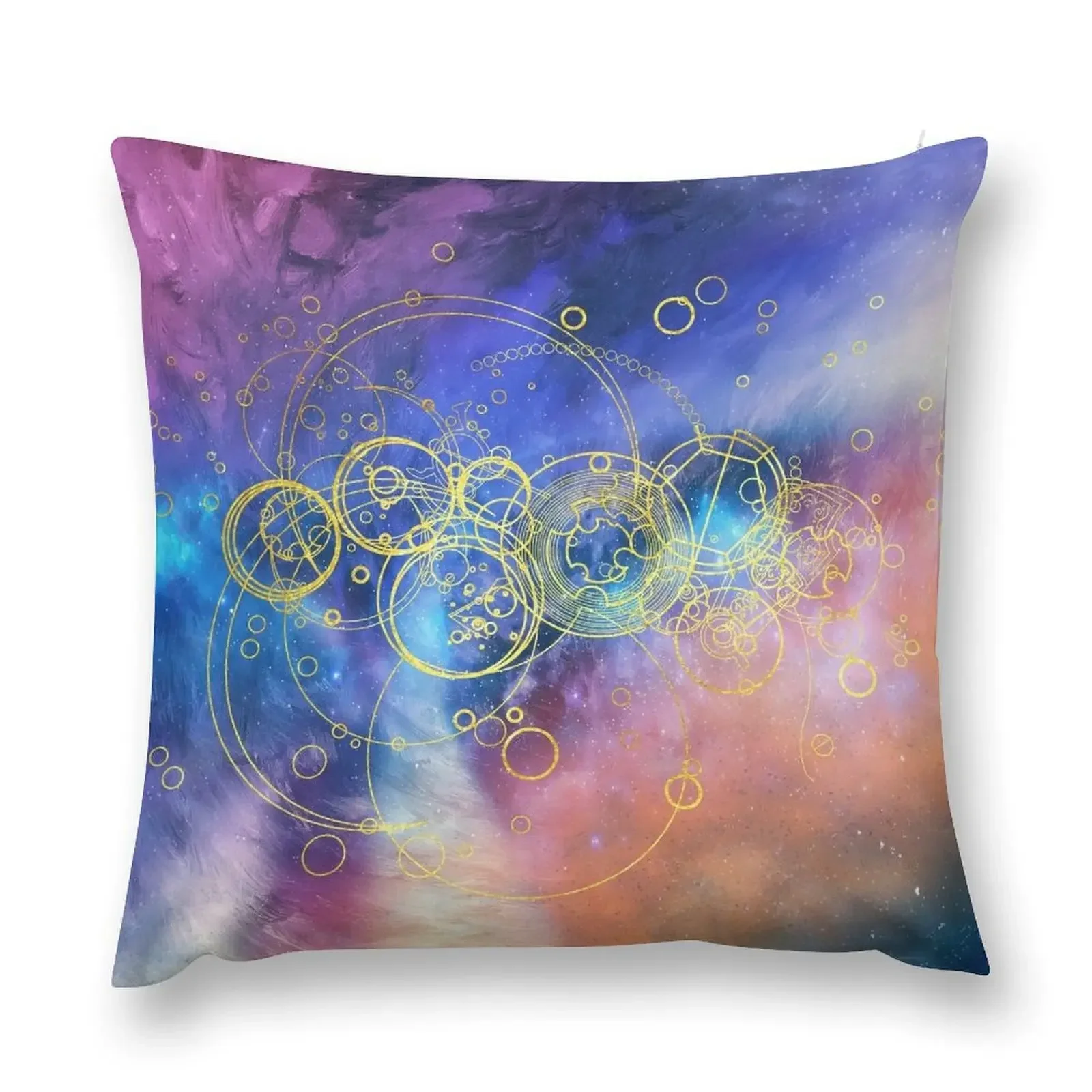 

Time Lord Writing (vortex hues) Throw Pillow Sofa Pillow Cover Ornamental Pillow christmas pillowcases Sofa Covers