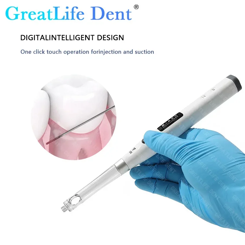 GreatLife Dent Dental Electric Painless Implant Syringe Oral Local Anesthesia Device Injection Pen Device for Endodontic Treat