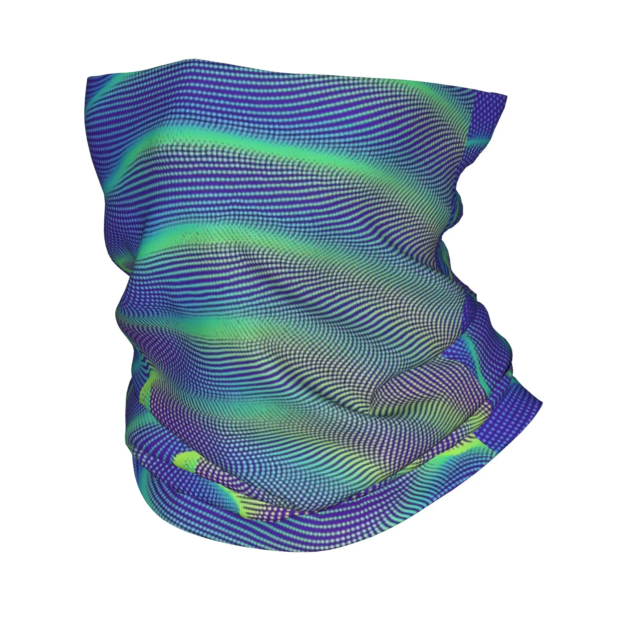 Swirl stripe color block print15 Bandana Gaiter Club   Face Mask  Running  AdultWinter Neckerchief
