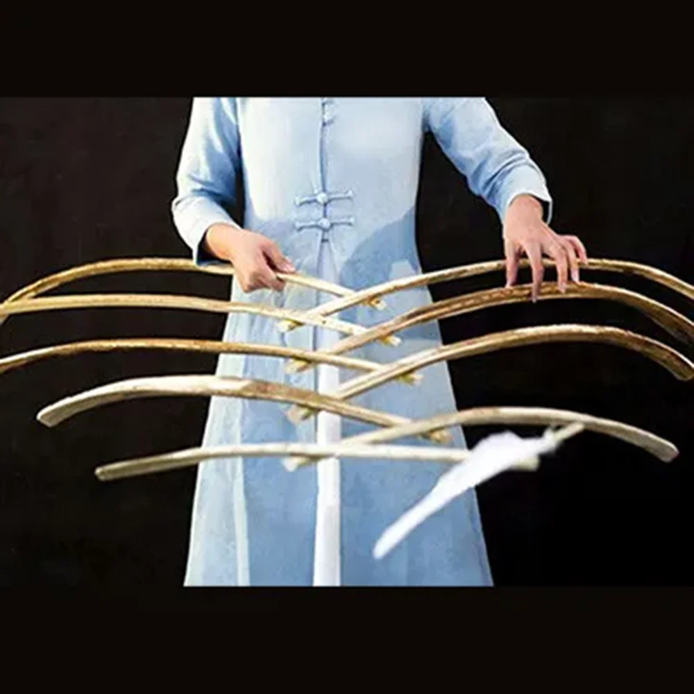 The Power of Concentration Magic Tricks Wooden Sticks Balanced by Single Feather Stage Illusion Gimmick Professional Magician