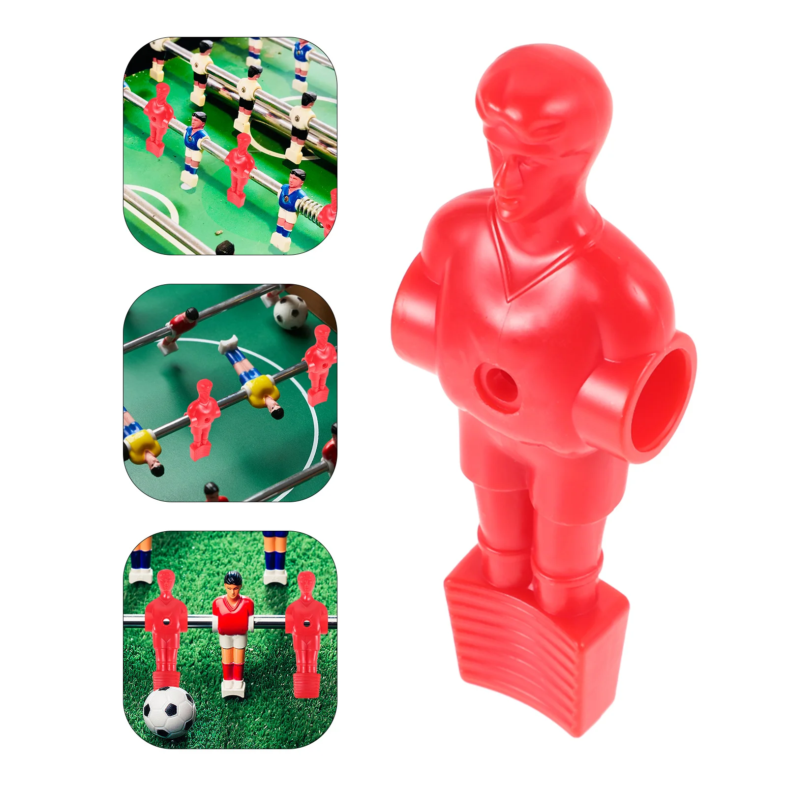 

4Pcs Tabletop Soccer Players Replacement Set Longlasting Material Secure Mounting for Enhanced Gameplay Foosball Men Accessories