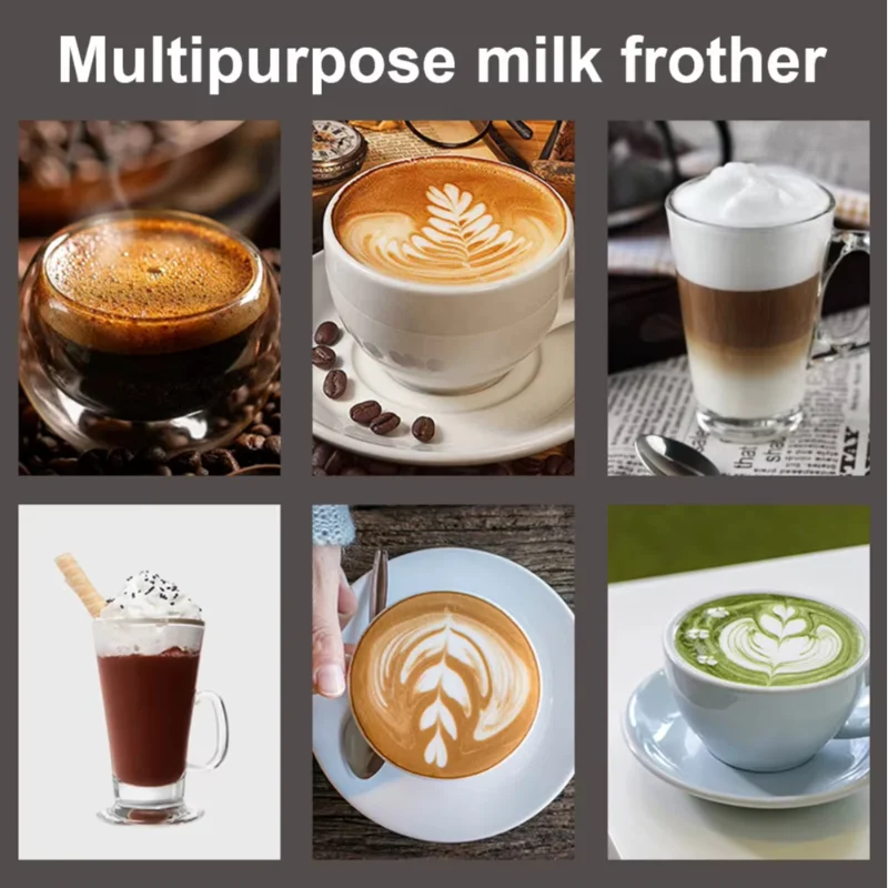 Xiaomi Electric Hand Milk Frother Automatic Rotary Egg Beater Coffee Cappuccino Creamer Whisk Frothy Blend Kitchen Mixer Stirrer