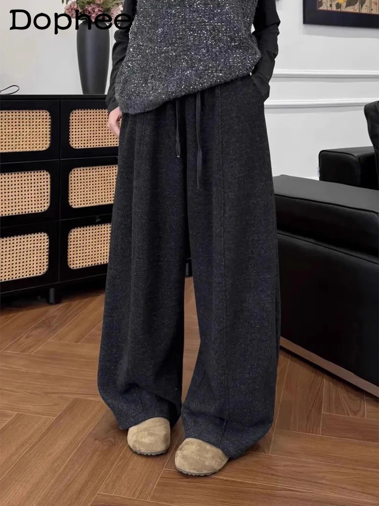 

Модные изогнутые спортивные штаны для мужчин, осень-зима 2021, новые шикарные широкие брюки в американском стиле, свободные модные прямые удобные брюки