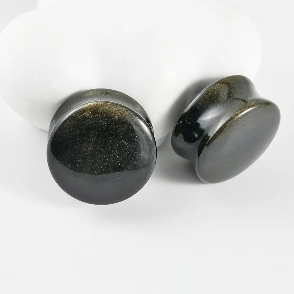 Pair Friday Stone Ear Gauges Plugs Expander Ear Plugs Natural Stone Ear Stretcher Body Jewelry