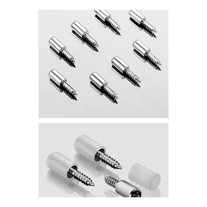 A98E-Viti autofilettanti Supporto per laminato per armadio, viti autoperforanti con perno in acciaio per supporto per mensola, per librerie per armadietti