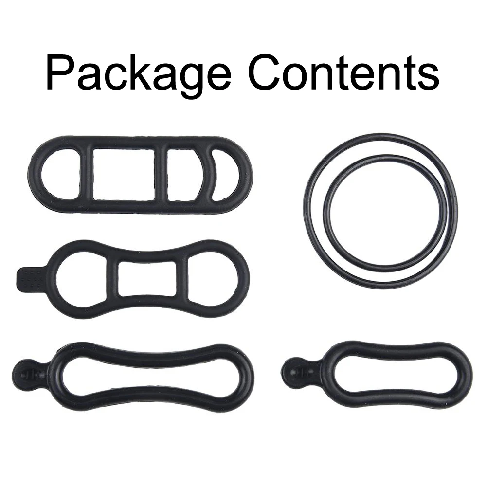 4/6×Silicone Bike Light Straps Elastic Bicycle Handlebar Headlight Rear Lamp Straps Bandage Rubber Ring Torch Holder Accessories