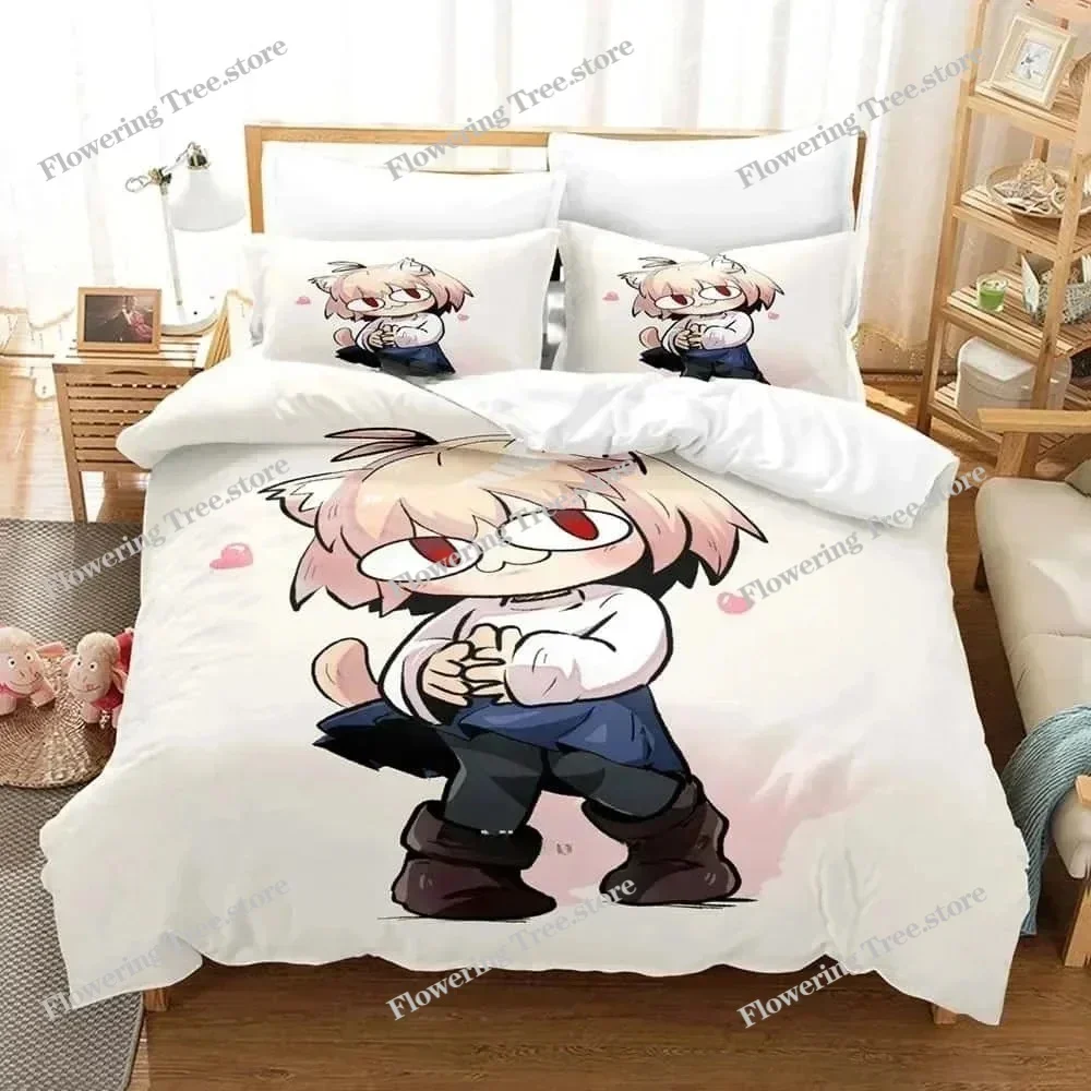 3D Printed Cartoons Melty Blood Neco Arc Bedding Set Single Twin Full Queen King Size Bed Set Adult Kid Bedroom Duvet cover Sets