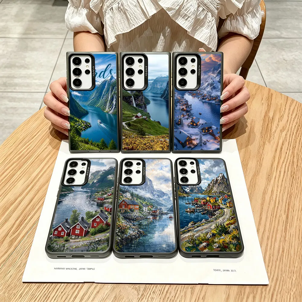 Shockproof Case for Samsung Galaxy Note 20 Ultra 5G Phone Cover M36 M12 J5 J7 Prime F42 F41 F15 F02s F04 Coque Norwegian Fjords