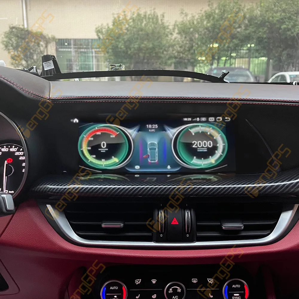 10.25 inch Android Car Multimedia Radio Player For Alfa Romeo Giulia Stelvio 2015-2022 GPS 8+256GB Auto Stereo Navigation Unit