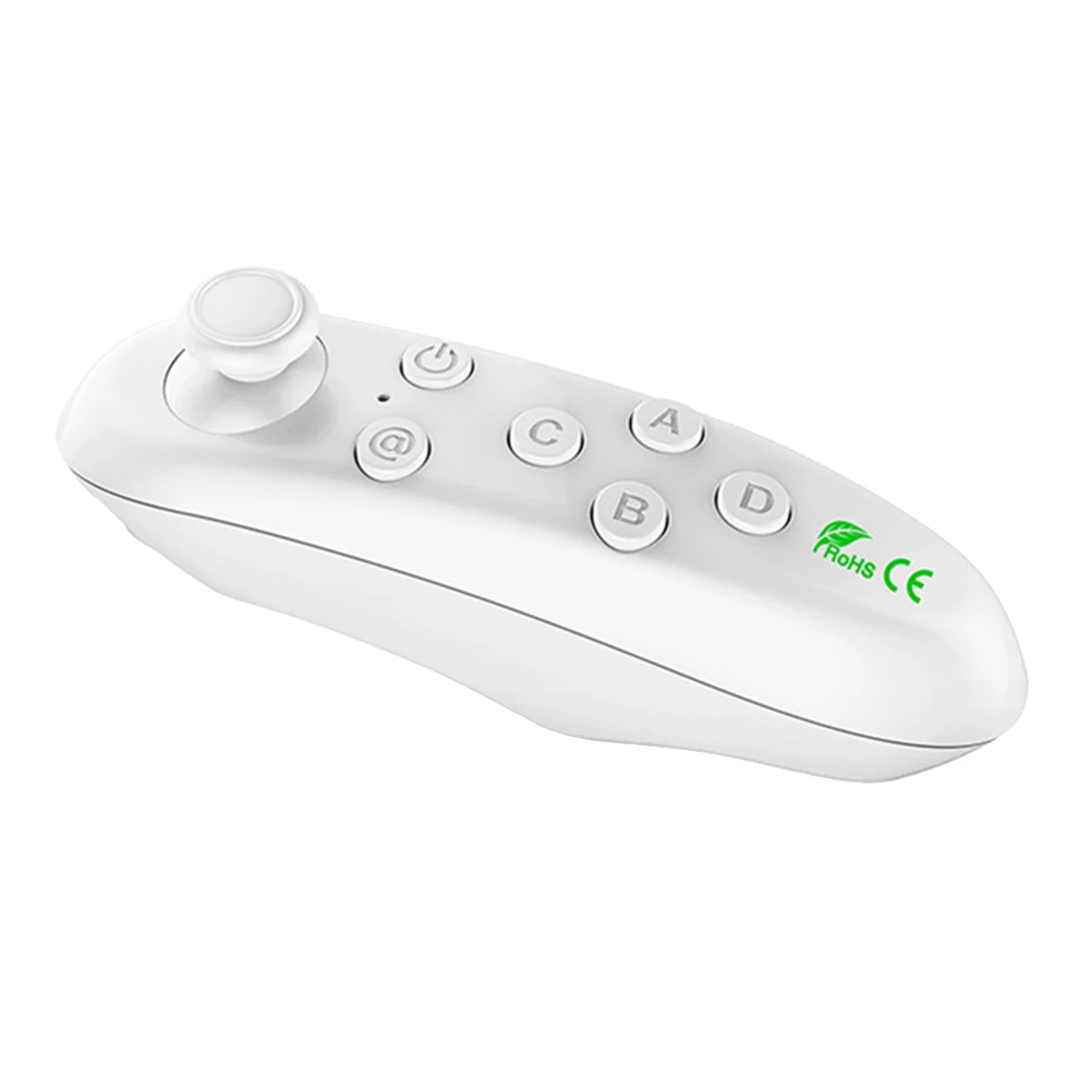 

Portable Gamepad VR Remote Controller Wireless Joystick Tool Cell Phone White Small Ergonomic Handle Long Life