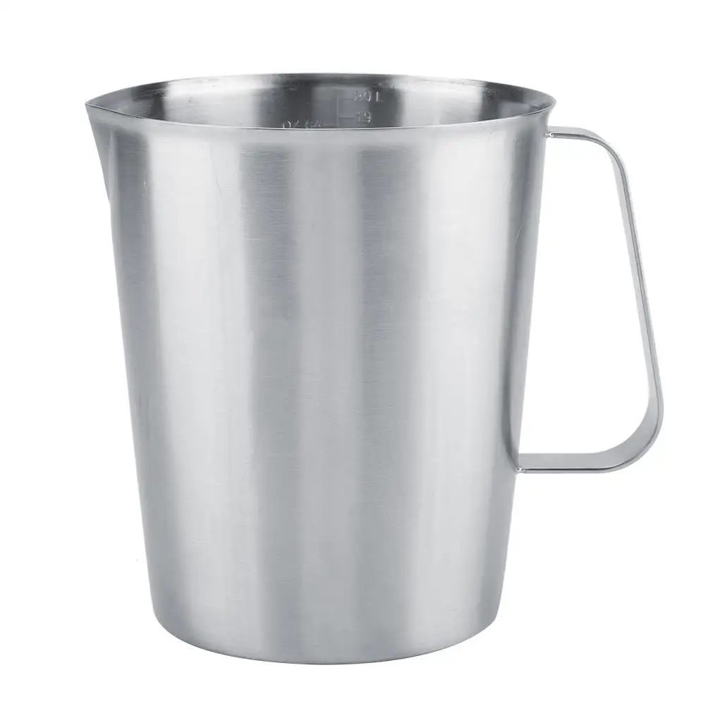 2000ml Stainless Steel Measuring Cup - Large Frothing Pitcher for latte Art & Coffee Craft