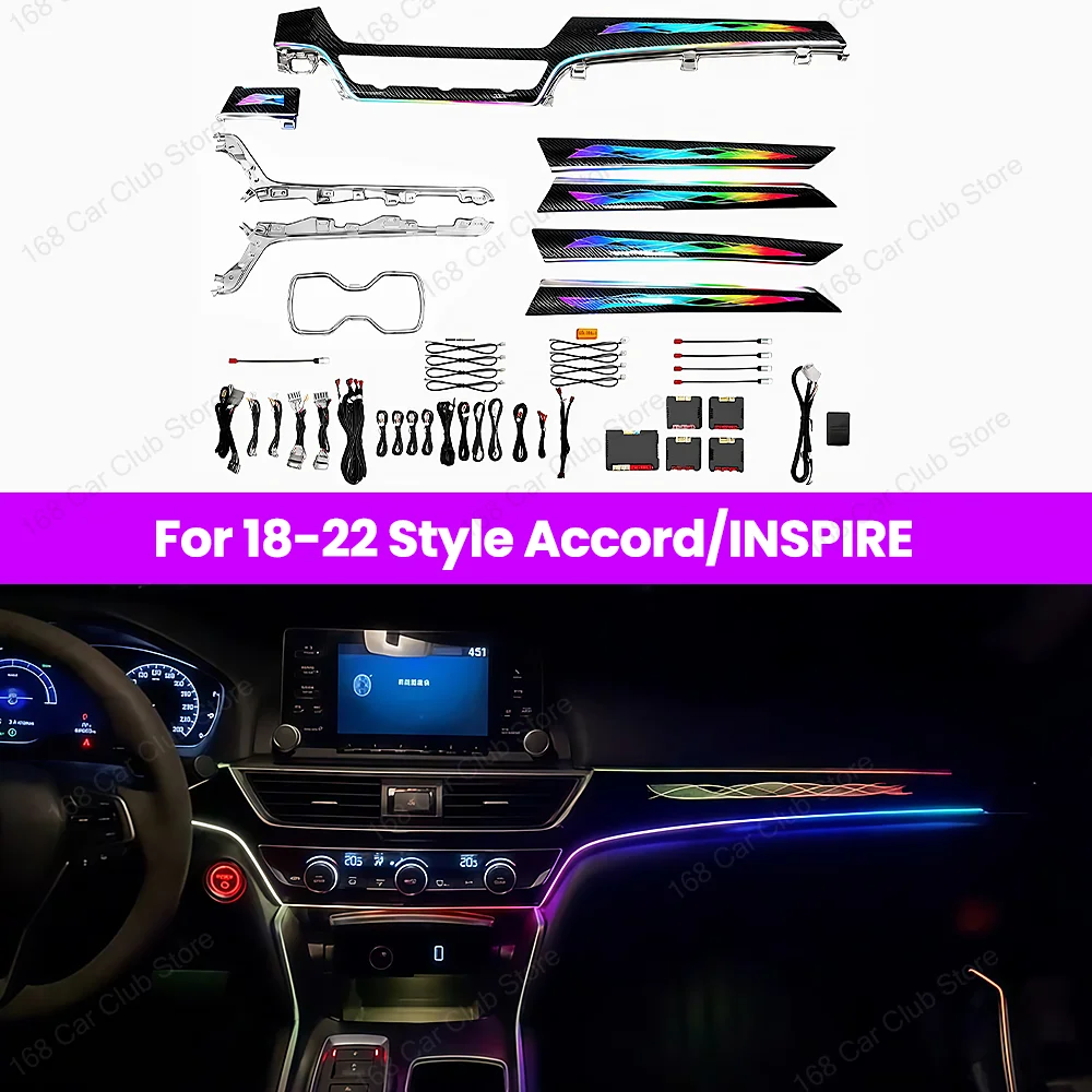 LED APP Lication Control Environment Lighting Kit For Honda Accord 10/10.5 Generation 2018-2022 Car Fuel Powered Models