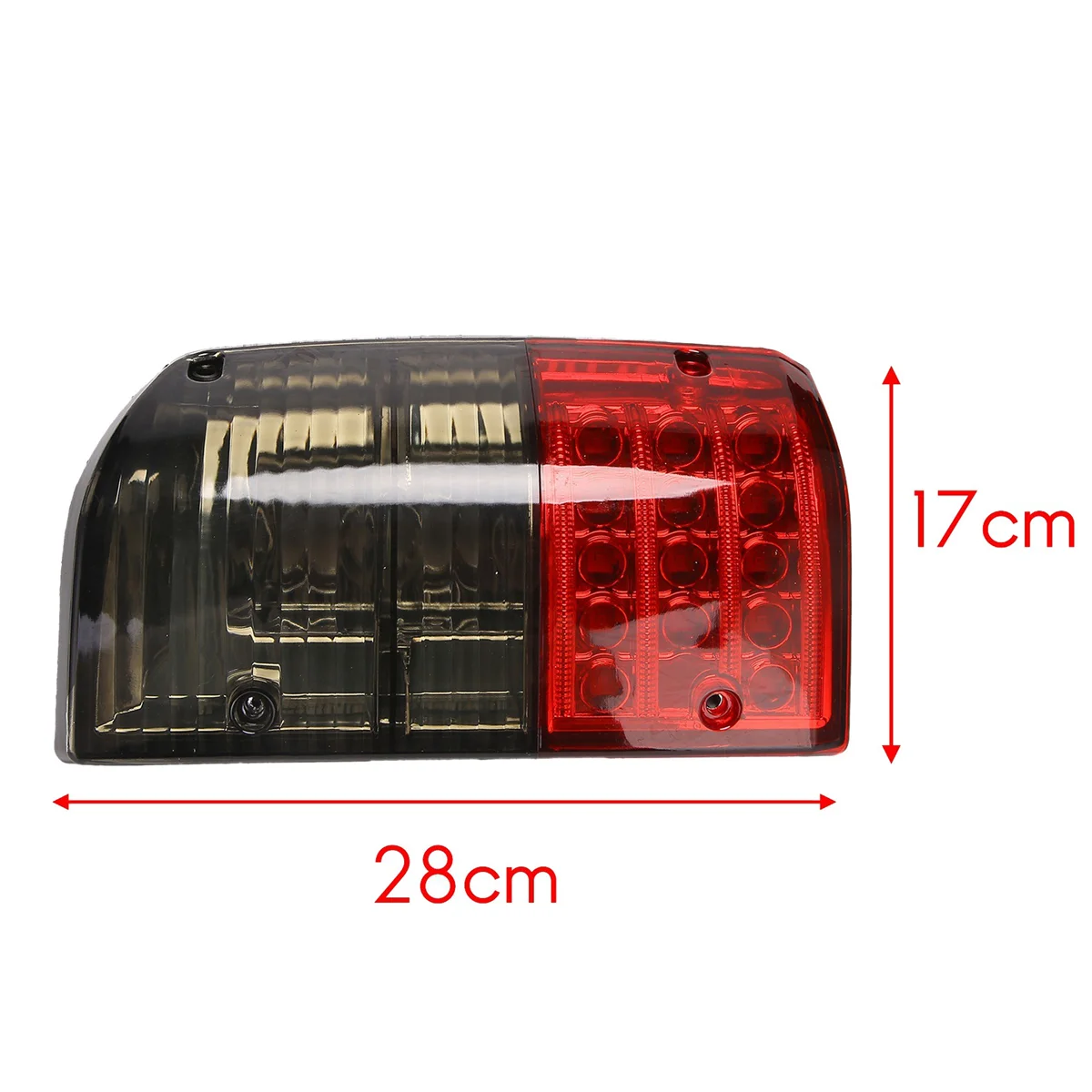 

1Pair LED Bulb Tail Light embly for Nissan Patrol GQ 1988-1997 26555-05J00 Rear Bumper Turn Signal Lamp Red + smoky