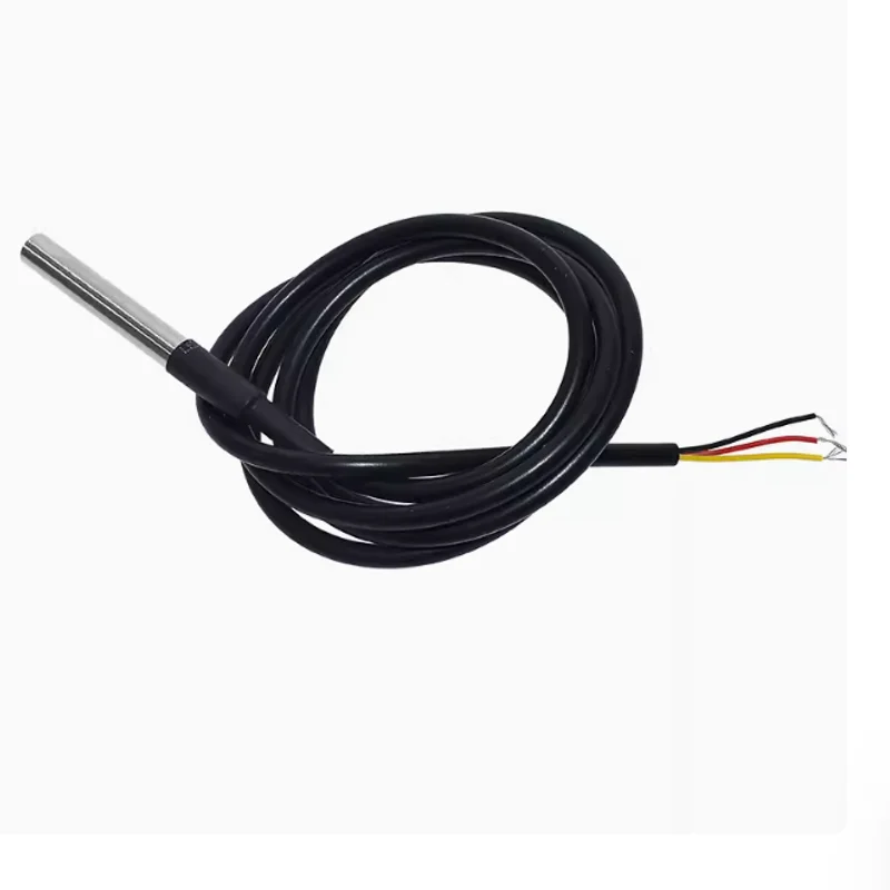 DS18B20 1m 2m 5m 10m digital temperature sensor Probe Water temperature detection wire stainless steel package waterproof type