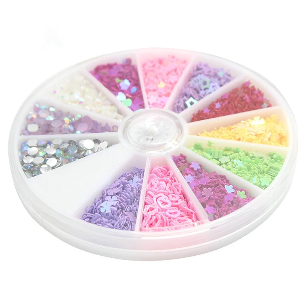 

150Pcs Nail Art Material Set Mixed Style Nail Sequins Decoration DIY Manicure Accessories for Home Store Glitter Patch