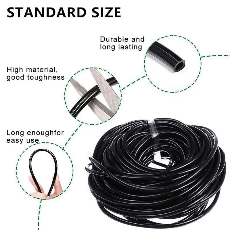 4/7mm Hose Garden Watering 1/4" PVC Hose Micro Drip Irrigation Pipe Tubing Lawn Balcony Plants Flower Greenhouse Pipe image 4