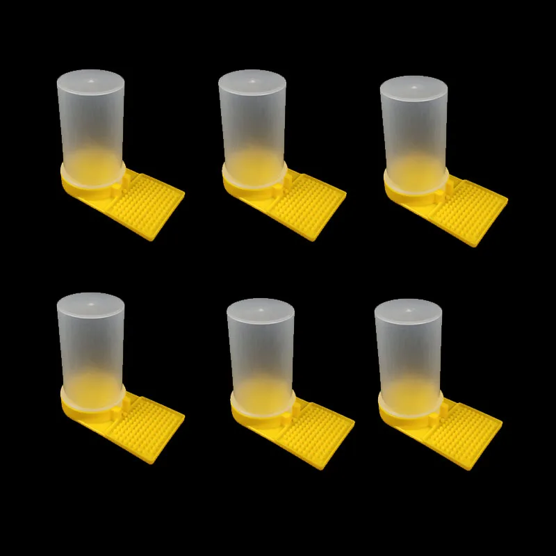 6pcs Bee Feeder Tools - Plastic Beekeeping Water Dispensers, Beehive Syrup Feeders - Beekeeping Supplies for Honey Bee