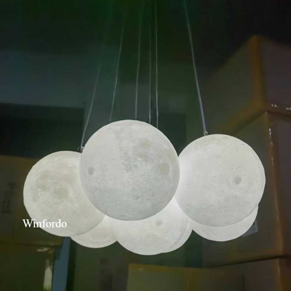 Modern Bubble Hanging Chandeliers Light Fixture Nordic Pendant Lamp for Bedroom Living Room Dining Room Home Decor