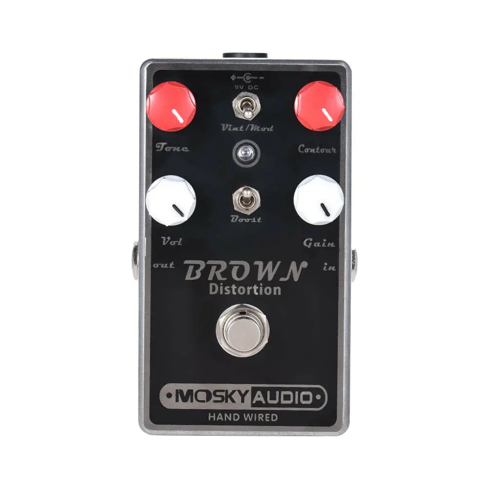 

MOSKY BROWN DISTORTION Guitar Effect Pedal Pedal Switch & Boost Switch Reverb Electric Effects Pedal Power Supply Pedals Guitar