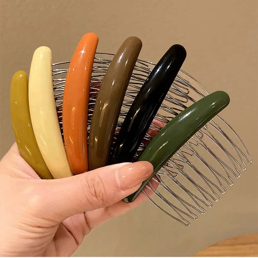 Hair Comb Hair Comb Hairpin Candy Color Hair Clip Barrettes Hair Comb Clip Side Clip Hair Accessories Broken Hair Clip Girl