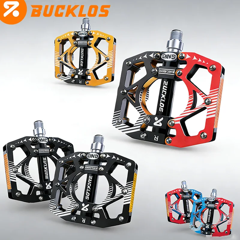 

Педали для велосипеда BUCKLOS, алюминиевые, с ЧПУ, нескользящие, для горных велосипедов, ультралегкие, с герметичными подшипниками, запчасти для велоспорта