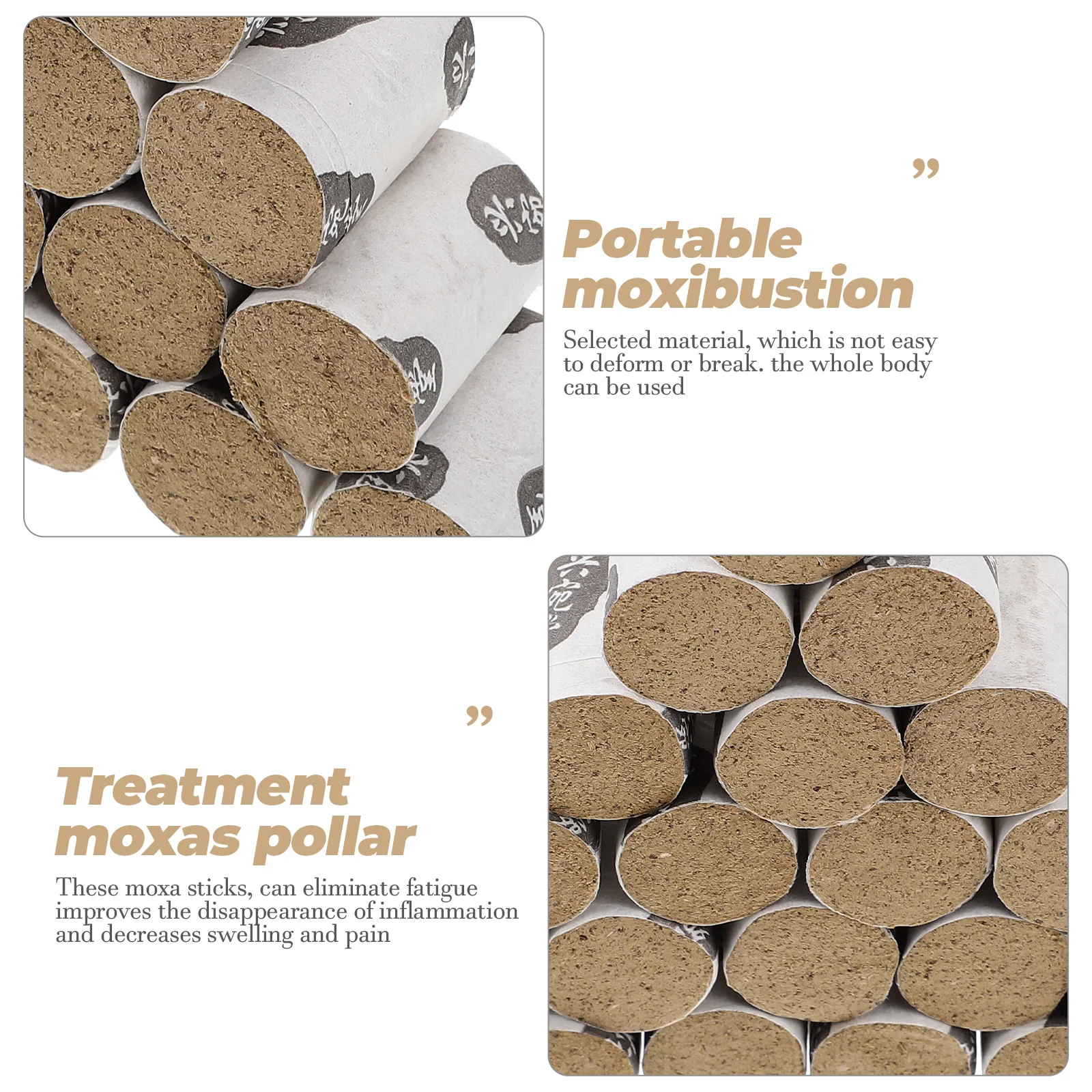 54 Stuks Moxibustion Stok Verdikte Bijvoet Rollen voor Lichaam Zorgzame Draagbare Therapie Healing Behandeling Moxas Roll Moxas Rolls