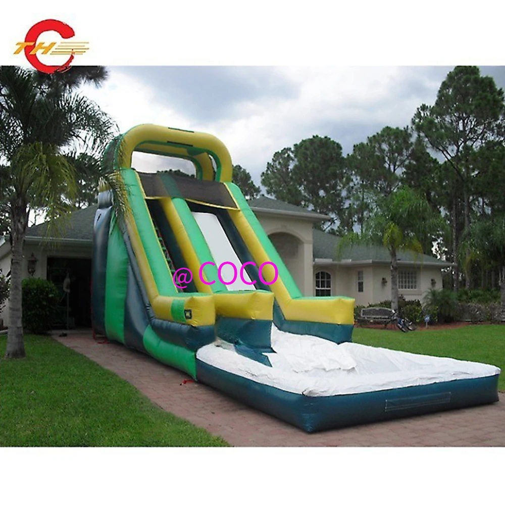 Toboggan gonflable de bonne qualité avec piscine pour enfants, 8x3.5x5m