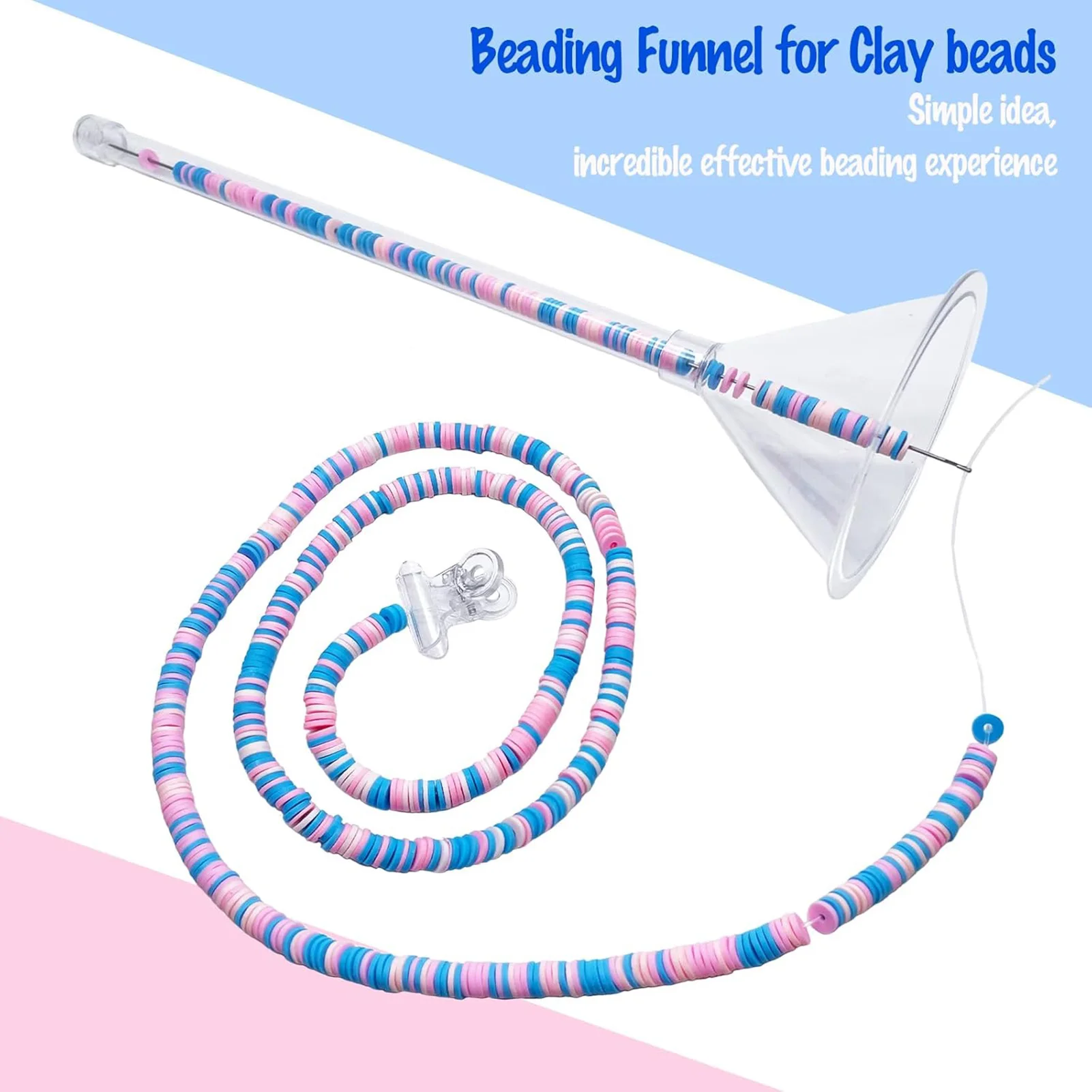 Bracelet Beading Funnel Tools Kit Make Your Own Favorite Beads Design Ideal Gift For Kids Friends