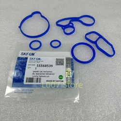 1Set Oil Cooler Gaskets NO: 55566784 55565385 55568536 55568539 Fit For Chevrolet- Cruze Sonic Trax Encore 1.4T Astra