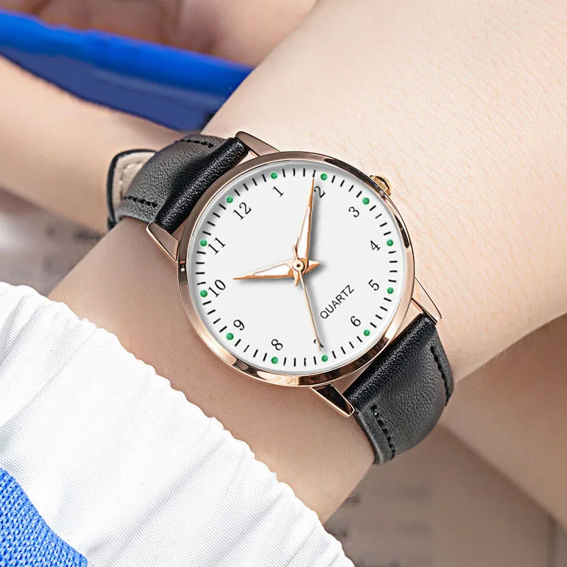 

Calfskin Women Casual Watch Ladies Watch Quartz Wrist Watch Female Clock Leather Band Watch Reloj Mujer Relogio Feminino