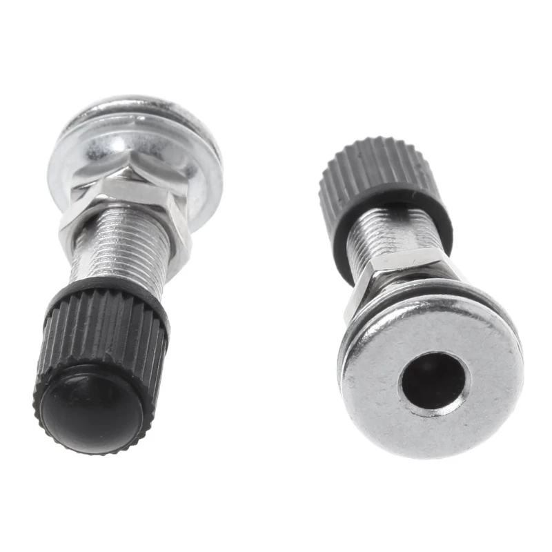 2 Pcs Zinc Alloy Bike Tyre Valves Lengthened Inner Tire Valves Repalcement Tyre Valve Stems for Motorcycle Scooter Bike