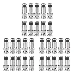 30 Pcs BNC Compression Connector for Coax RG59 Cable CCTV Cameras