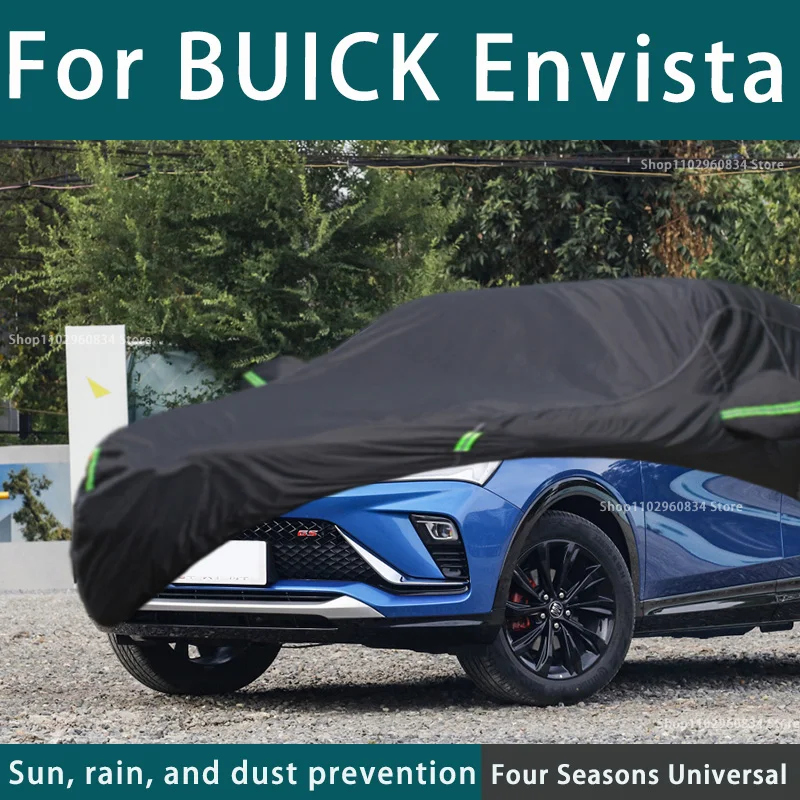 

For Buick Envista 210T Full Car Covers Outdoor Sun Protection Dust Rain Snow Protective Anti-hail Car Cover Auto Black Cover