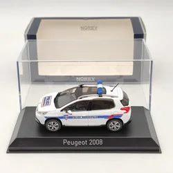 Norev 1/43 for P~ot 2008 2013 Police Municipale White Diecast Model Toys Cars Limited Collection Auto Hobby Gift