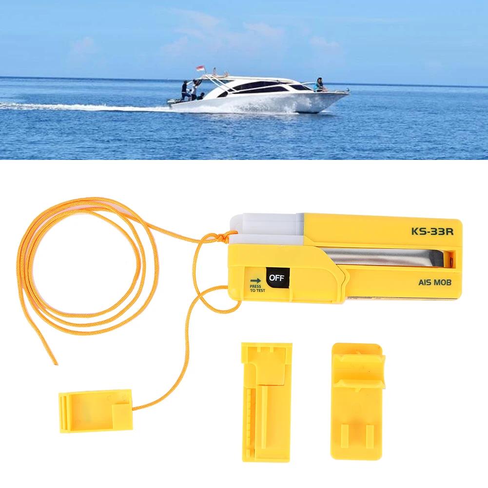 Marine Locating Portable AIS‑ MOB  Locator Beacon Over Board  Survivor Life Jacket SOS GPS