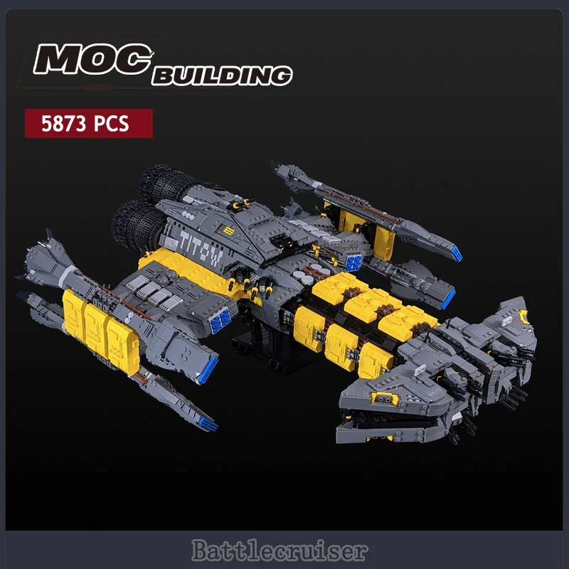 Star Movie Space UCS Battlecruiser MOC Building Blocks StarCraft Interstellar Spaceship DIY Assembly Bricks Model Toys