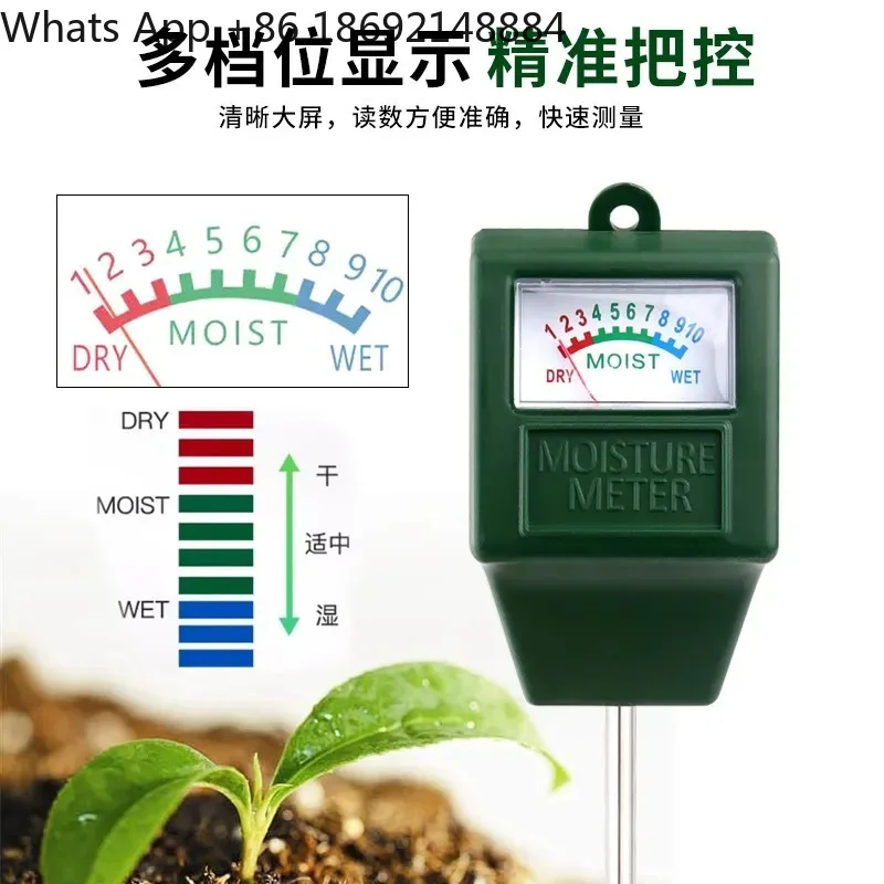 Soil Moisture Meter for Flower Gardening Single Needle Square Head Soil Detector