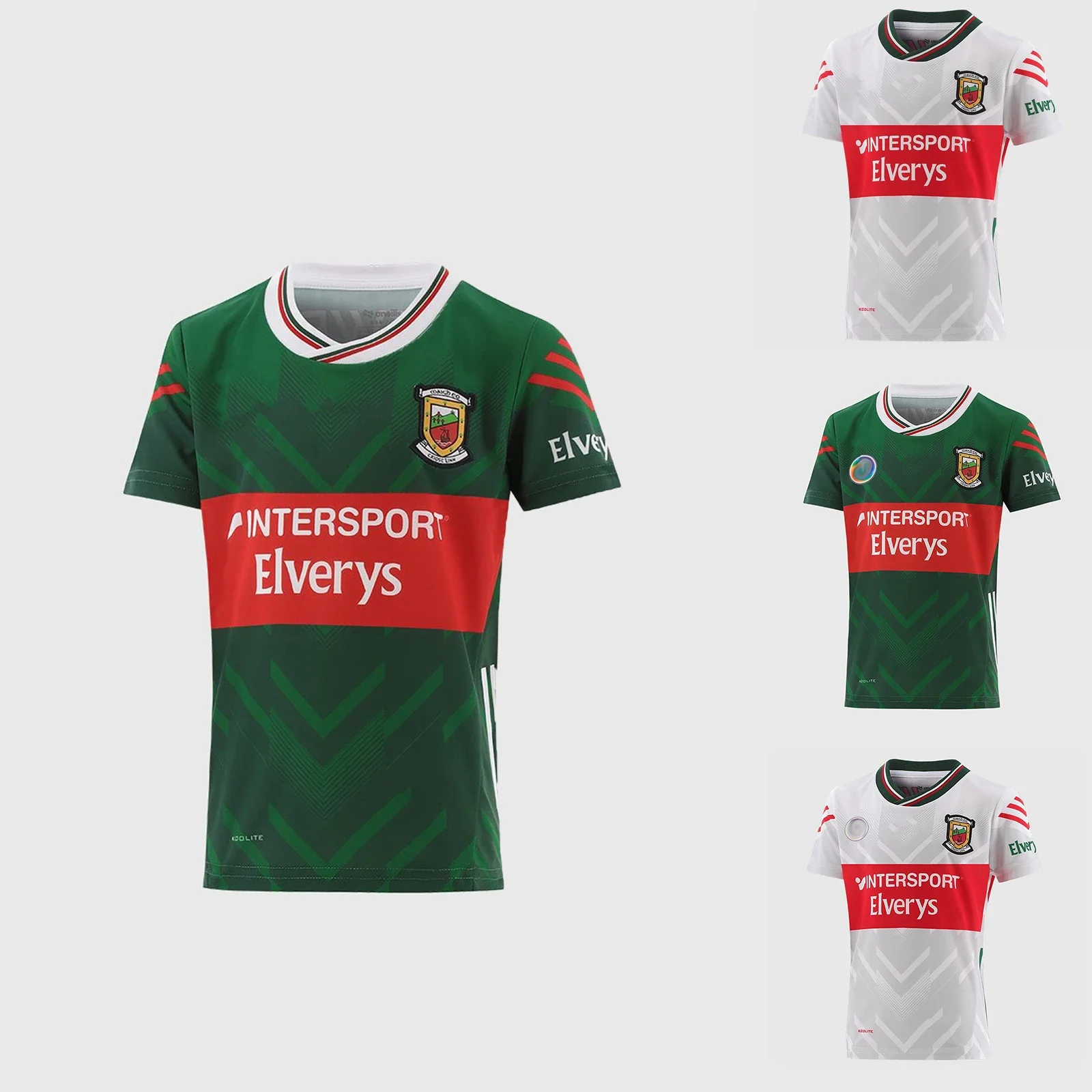

Мужская/детская копия спортивного топа из джерси Mayo GAA Camogie 2025 года на заказ