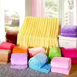Soft Warm Blankets For Beds Winter Mink Throw Solid Sofa Cover Bedspread Winter Plaid Blankets Winter Sheet Bedspread