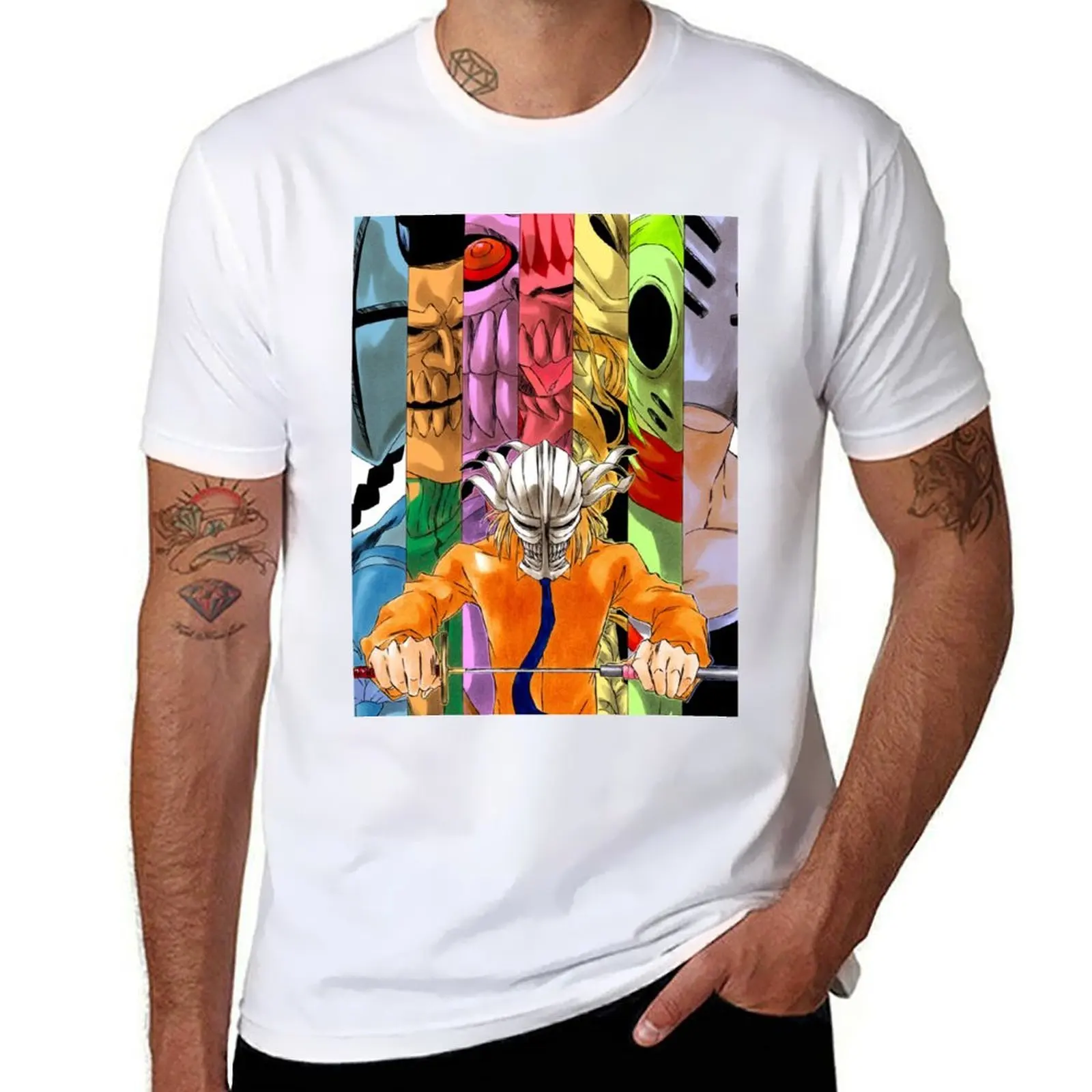 

Bleach Visored & Shinji Hirako T-Shirt t shirt man cotton men t shirt cotton 100% T-Shirt