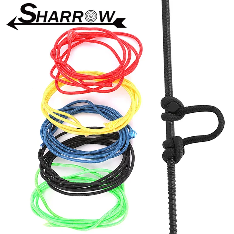 39inch D Loop Rope String Polyethylene D Ring Rope 2mm Diameter Bowstring Release for Compound Bow Hunting Shooting Accessories