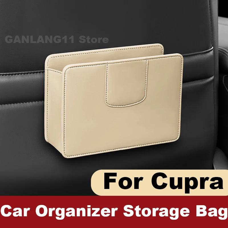 

Car Organizer Storage Bag For Cupra Formentor Tavascan Terramar Born EZ 2021-2023 2024 2025 Auto Interior Accessories