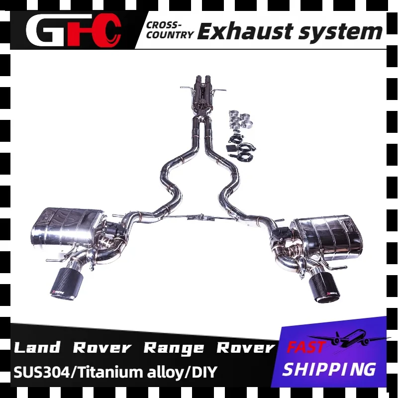 GFC catback exhaust system of 2013 imported Land Rover Range Rover models Applicable to the 5.0L US-spec modified