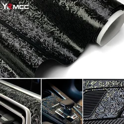 Adesivo in fibra di carbonio nuovo PET HD Black Carbon Film impermeabile moto pellicola modificata Car Body Tuning decorazione accessori auto