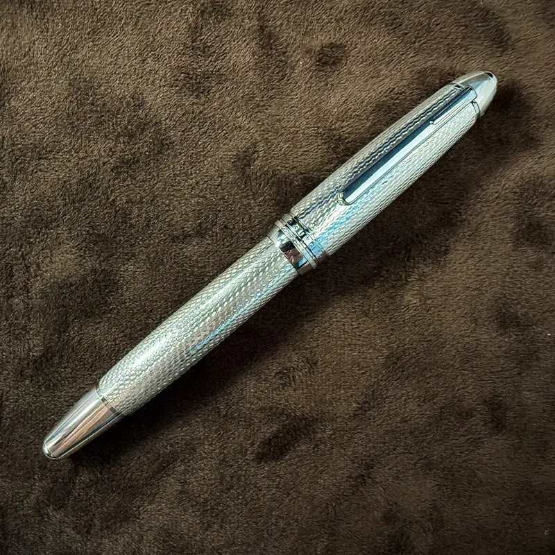 2026 Wingsung 629 Pure Silver Fountain Pen Limited Edition Junlai 18K Standard F0.5mm Gold Nib Collection Business Writing Gift